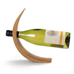 Bamboo Balance Wine Holder - Single Bottle Display