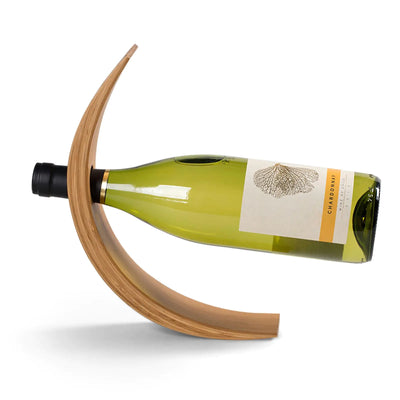 Bamboo Balance Wine Holder - Single Bottle Display