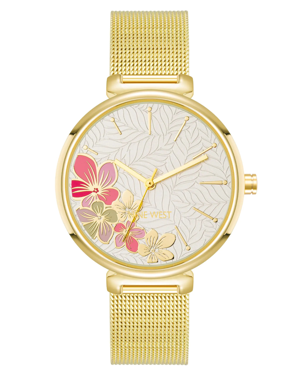 Nine West Women's Floral Dial Watch