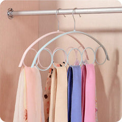 5-Ring Scarf Rack, Closet Organizer, Creative Hanger