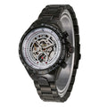 Men's Fashion Stainless Steel Hollow Automatic Watch