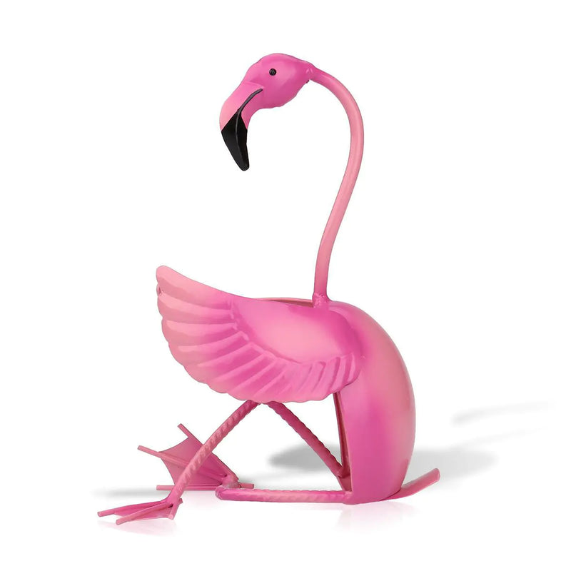 Flamingo Wine Rack - Iron Art Home Decor Piece