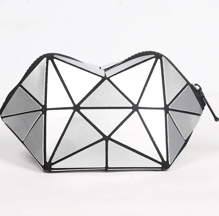 Geometric Cosmetic Bag for Women