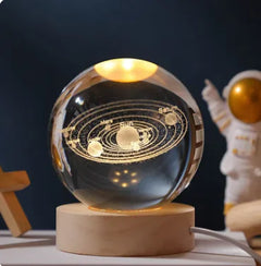 3D Inner Carving Luminous Crystal Ball Night Lamp
