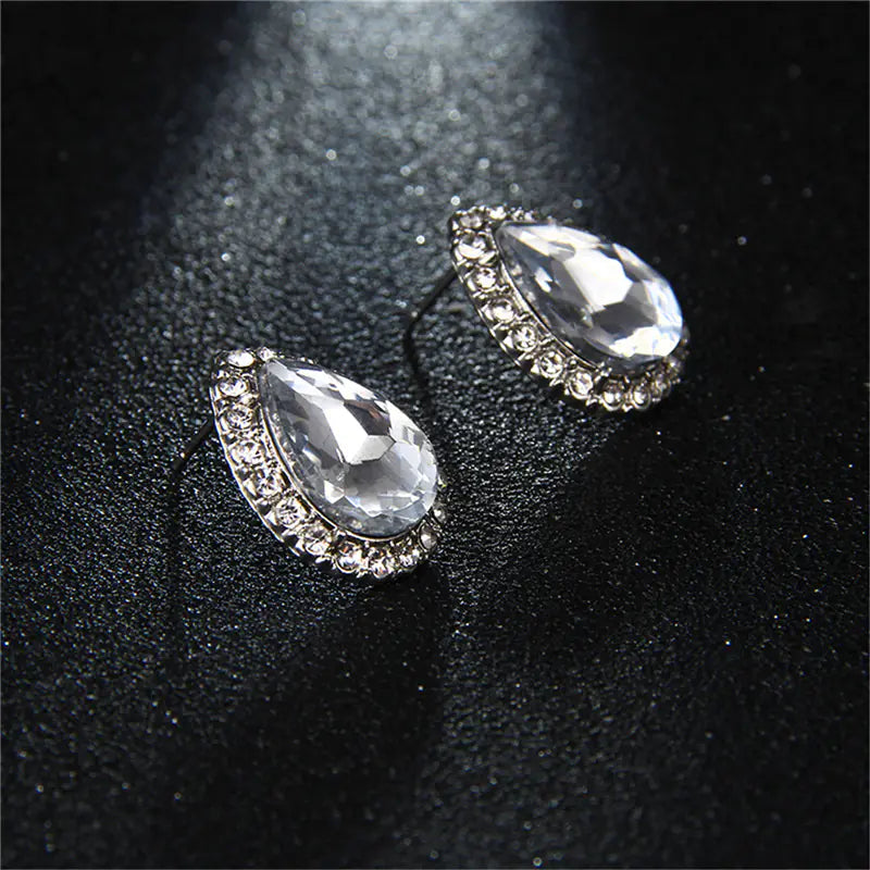Crystal Water Drop Earrings