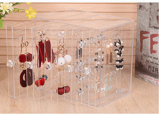 Transparent Jewelry Storage Box Organizer