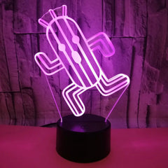 3D Touch Control LED Cactus Night Light Lamp
