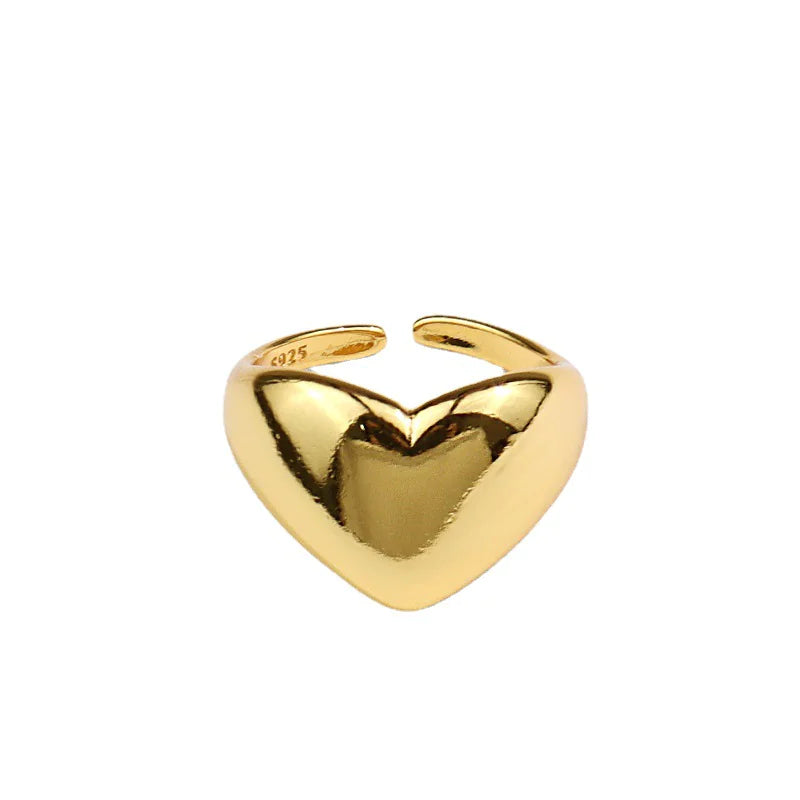 Women's Heart Gold Ring
