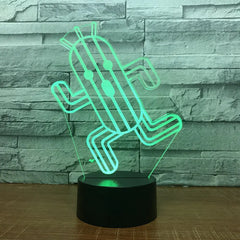 3D Touch Control LED Cactus Night Light Lamp