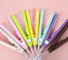 Travel-Size 2-in-1 Hair Straightener & Curler