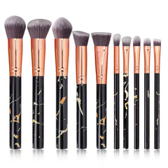 Professional Makeup Brush Set with Soft Synthetic Handles