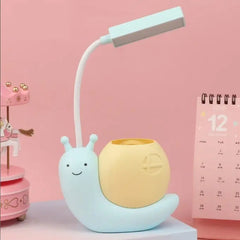 Cute Snail USB Desk Lamp with Pen Holder