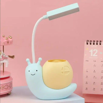 Cute Snail USB Desk Lamp with Pen Holder