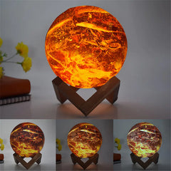3D LED Moon Lamp - Creative Colorful Night Light