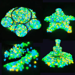 300PCS Glow Stones for Gardens and Fish Tanks