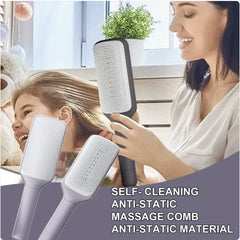 4-in-1 Ergonomic Self-Purifying Hair Brush