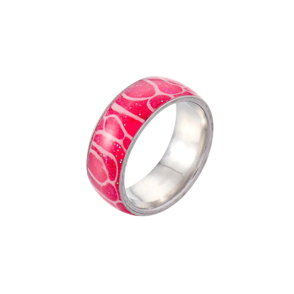 Glowing Stainless Steel Ring