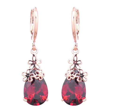 Creative Water Drop Earrings with Zircon