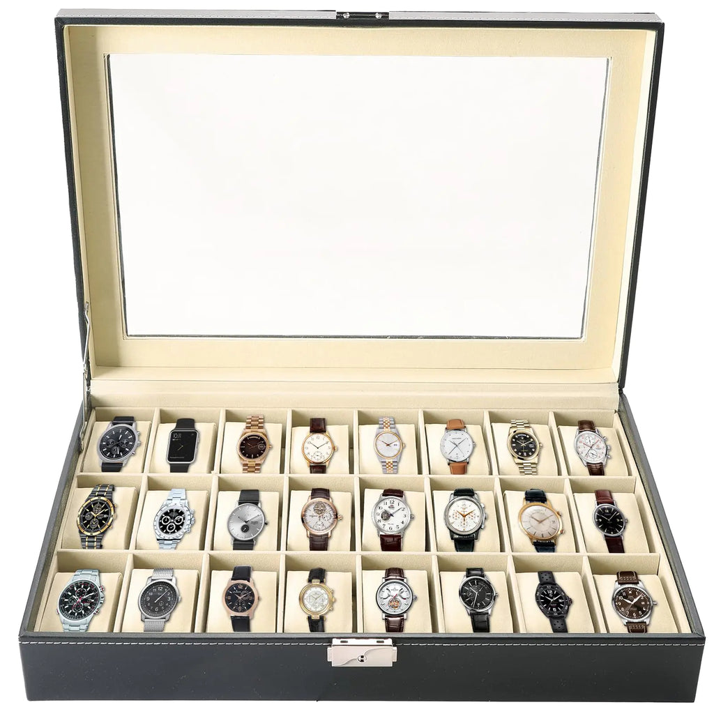 Watch Box Organizer Display (24 Slot)