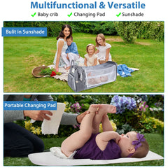 Chic Large Oxford Mom Backpack