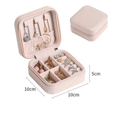 Compact PU Leather Jewelry Organizer
