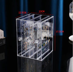 Transparent Jewelry Storage Box Organizer