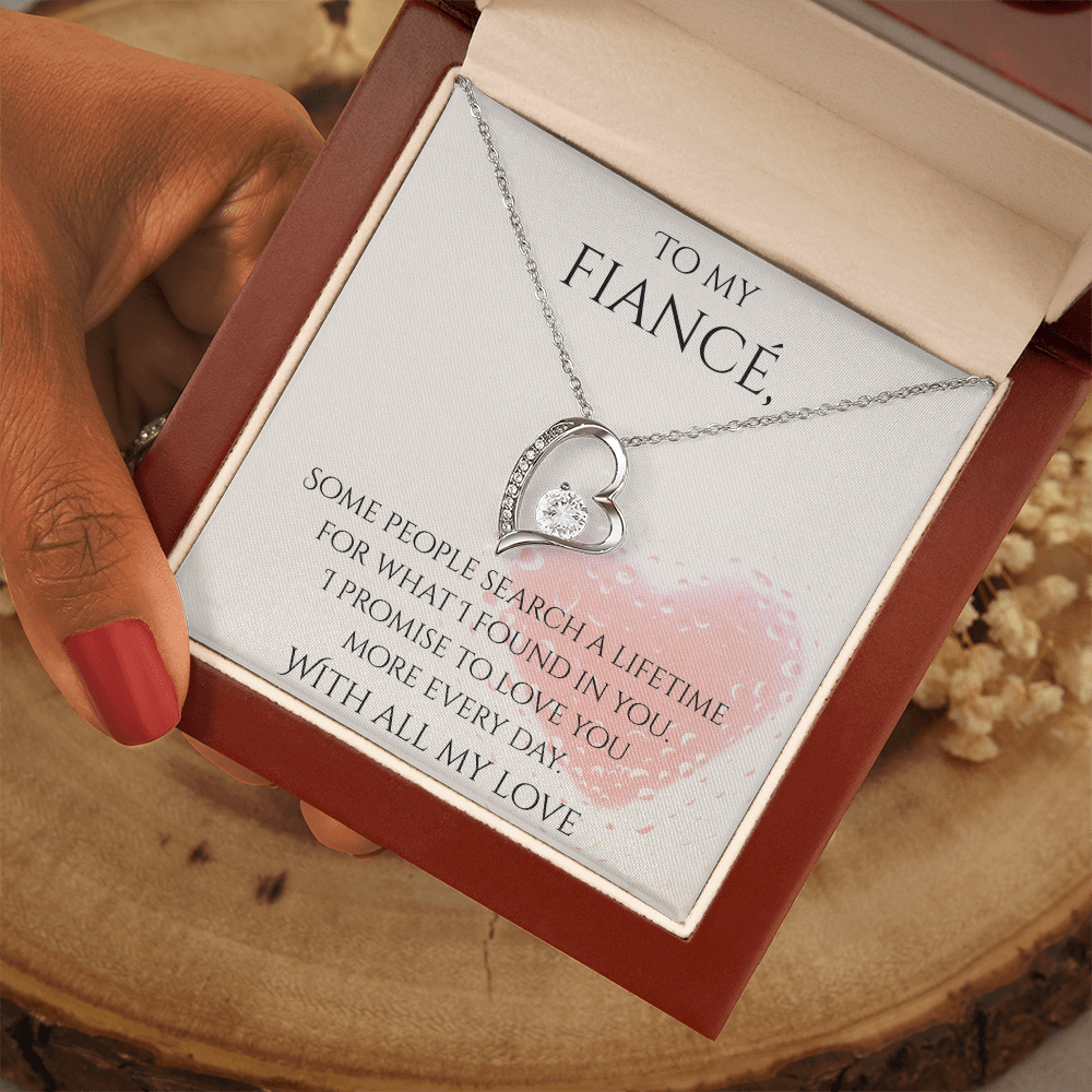 Valentine's Day Infinite Love Necklace - Gifts For Fiancé (Message 03)