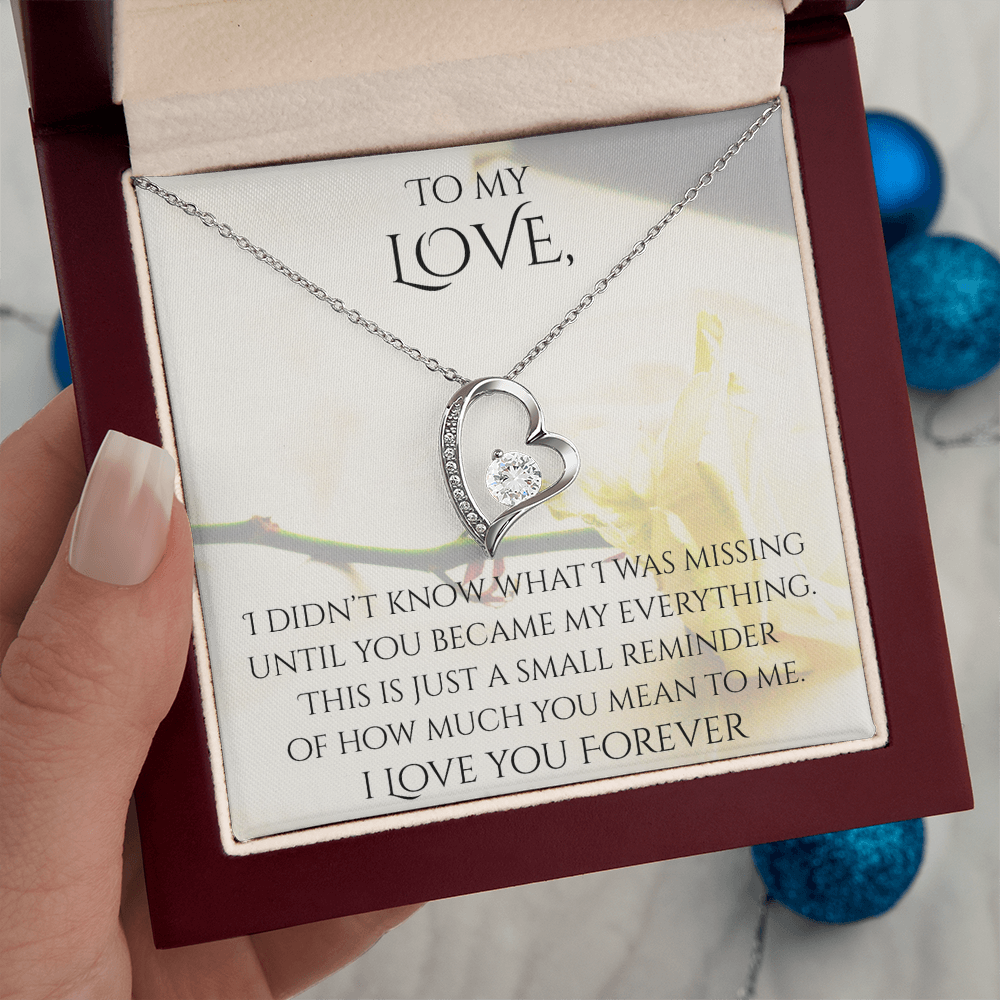 Valentine's Day Infinite Love Necklace - Gifts For Partner (Message 03)