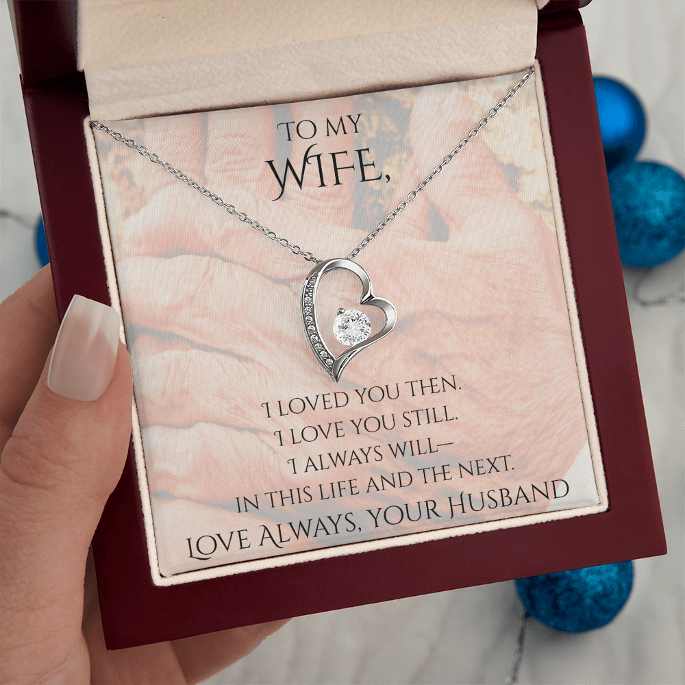 Valentine's Day Infinite Love Necklace - Gifts For Wife (Message 02)