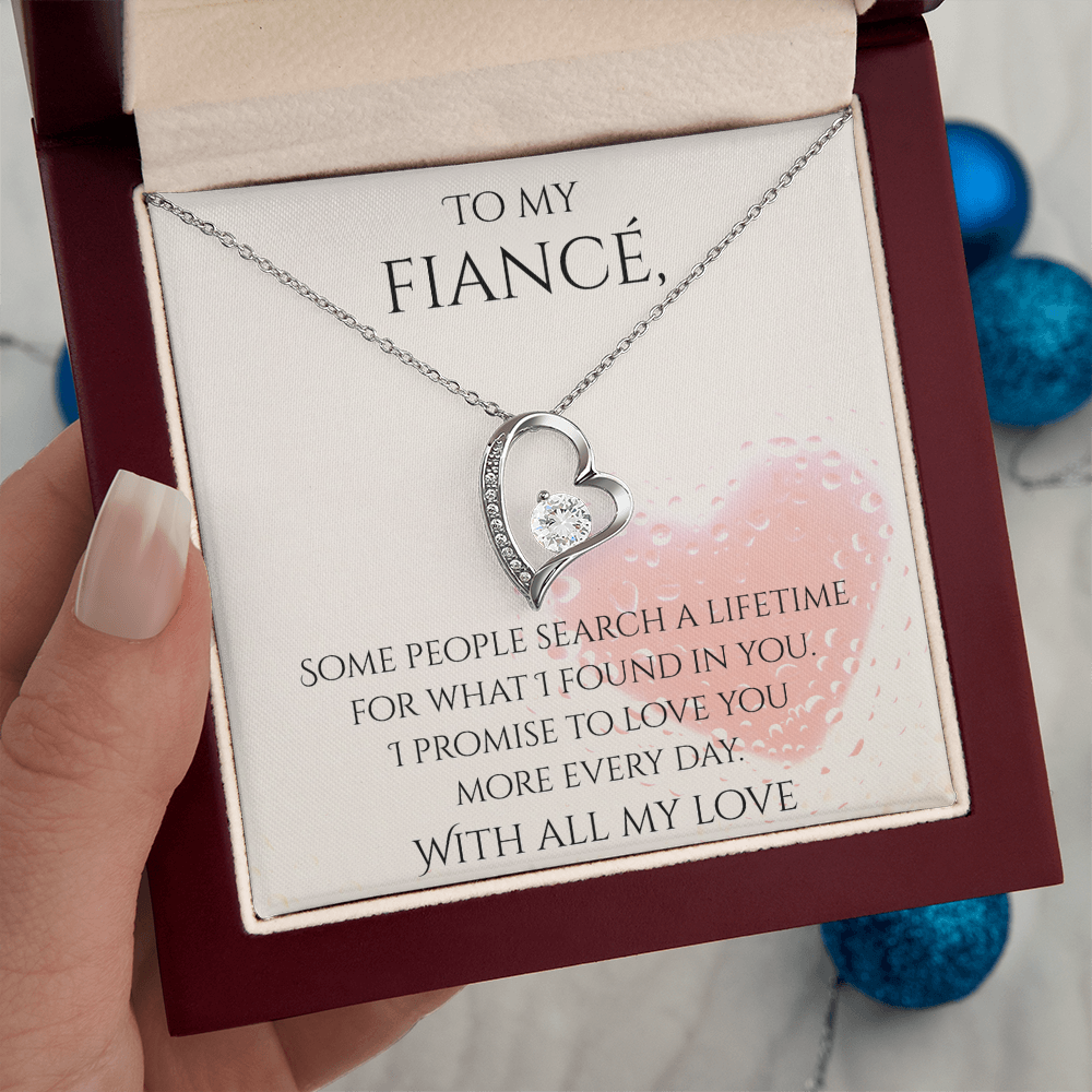 Valentine's Day Infinite Love Necklace - Gifts For Fiancé (Message 03)