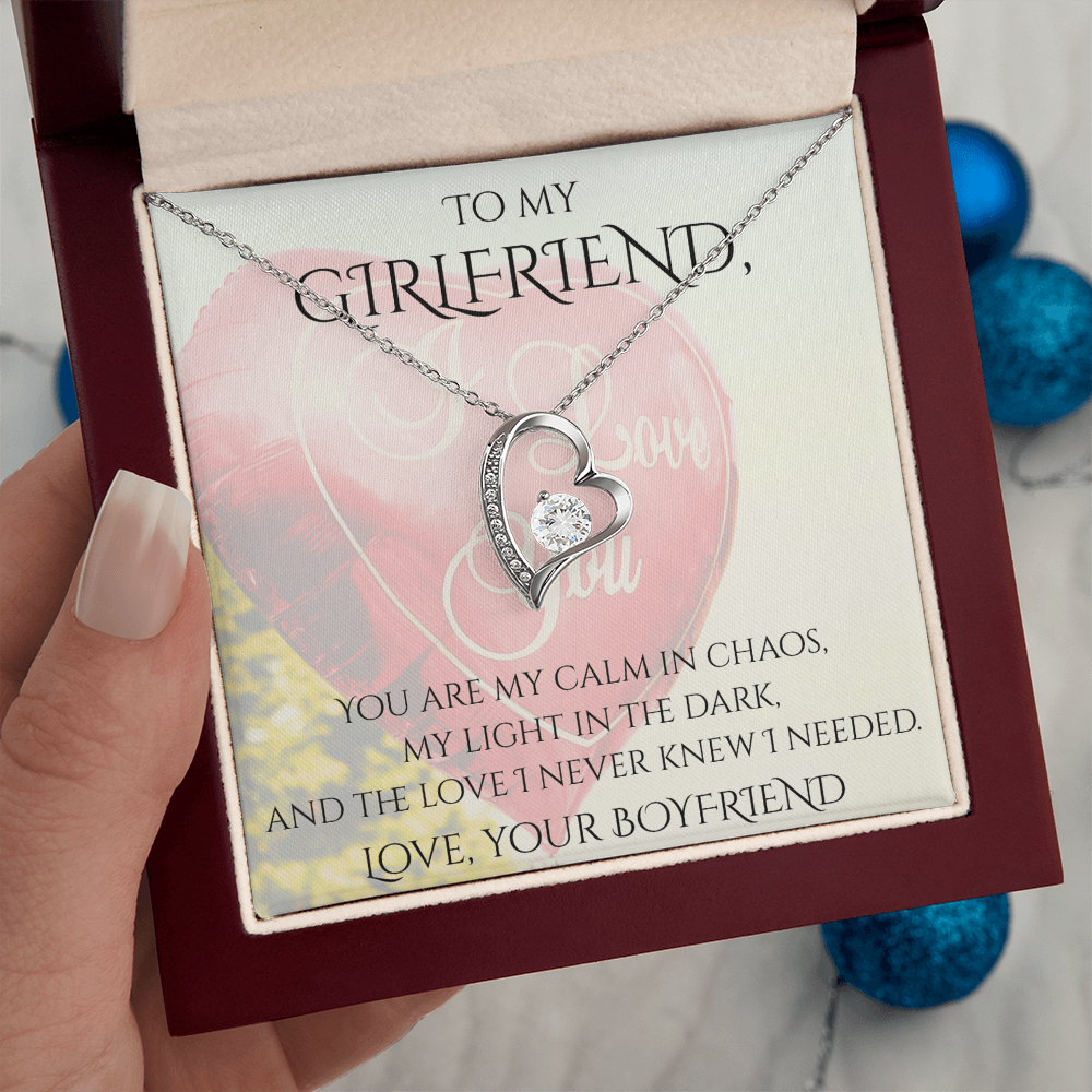 Valentine's Day Infinite Love Necklace - Gifts For Girlfriend (Message 02)