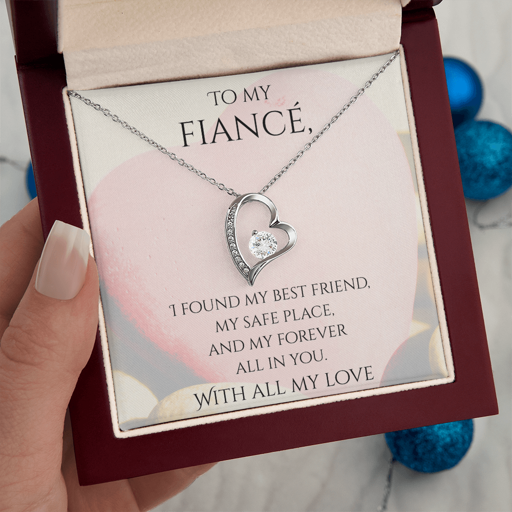 Valentine's Day Infinite Love Necklace - Gifts For Fiancé (Message 02)