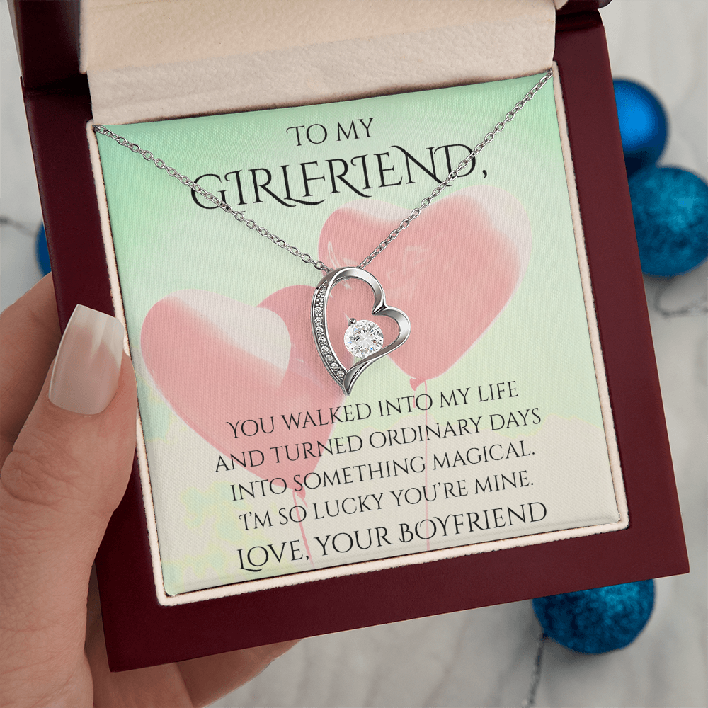 Valentine's Day Infinite Love Necklace - Gifts For Girlfriend (Message 03)