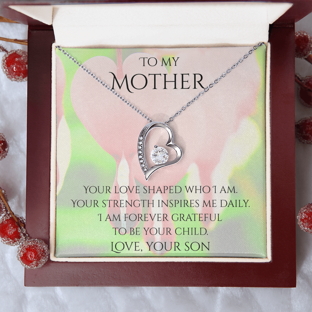 Valentine's Day Infinite Love Necklace - Gifts For Mother (From Son)