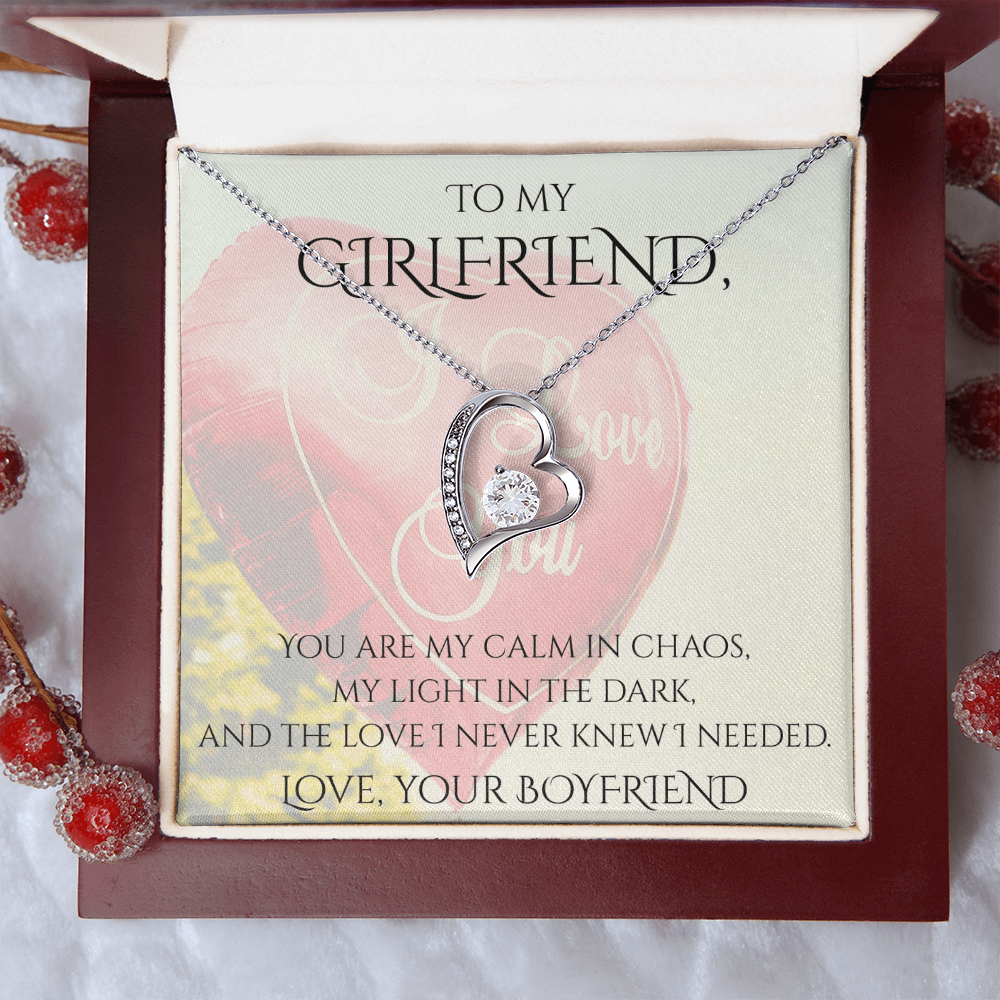 Valentine's Day Infinite Love Necklace - Gifts For Girlfriend (Message 02)