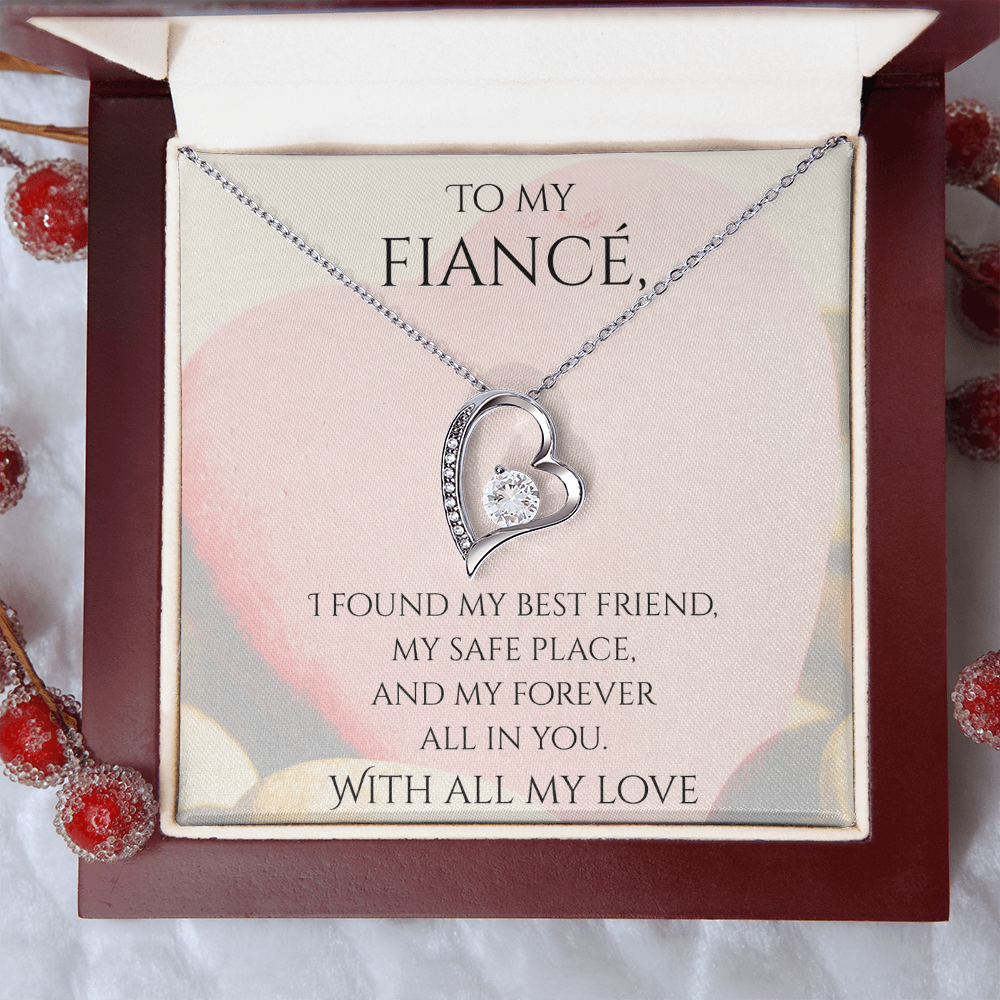 Valentine's Day Infinite Love Necklace - Gifts For Fiancé (Message 02)