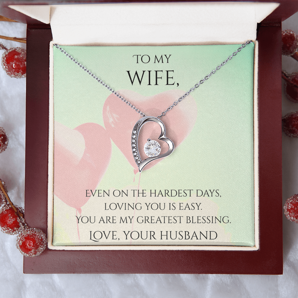 Valentine's Day Infinite Love Necklace - Gifts For Wife (Message 04)