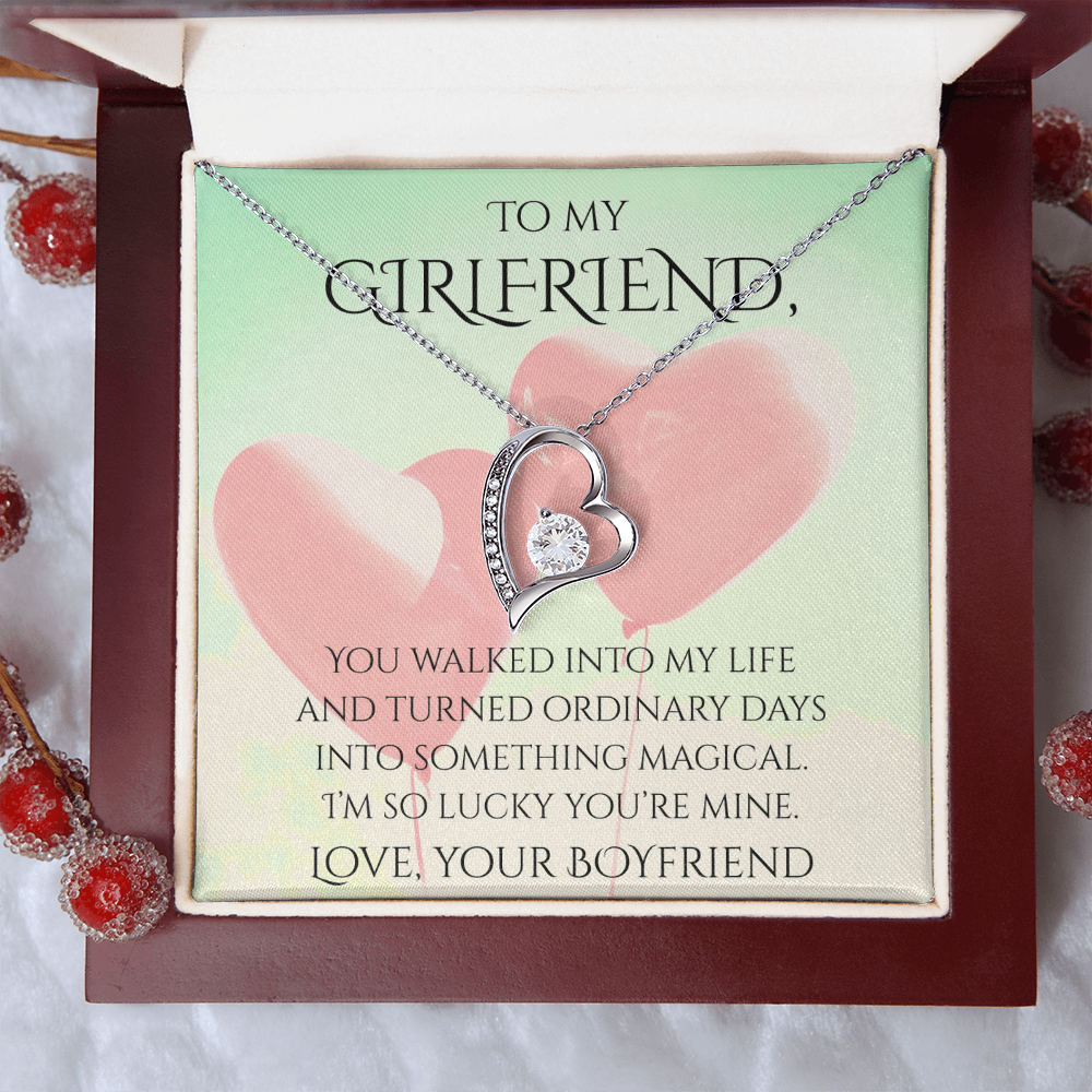 Valentine's Day Infinite Love Necklace - Gifts For Girlfriend (Message 03)