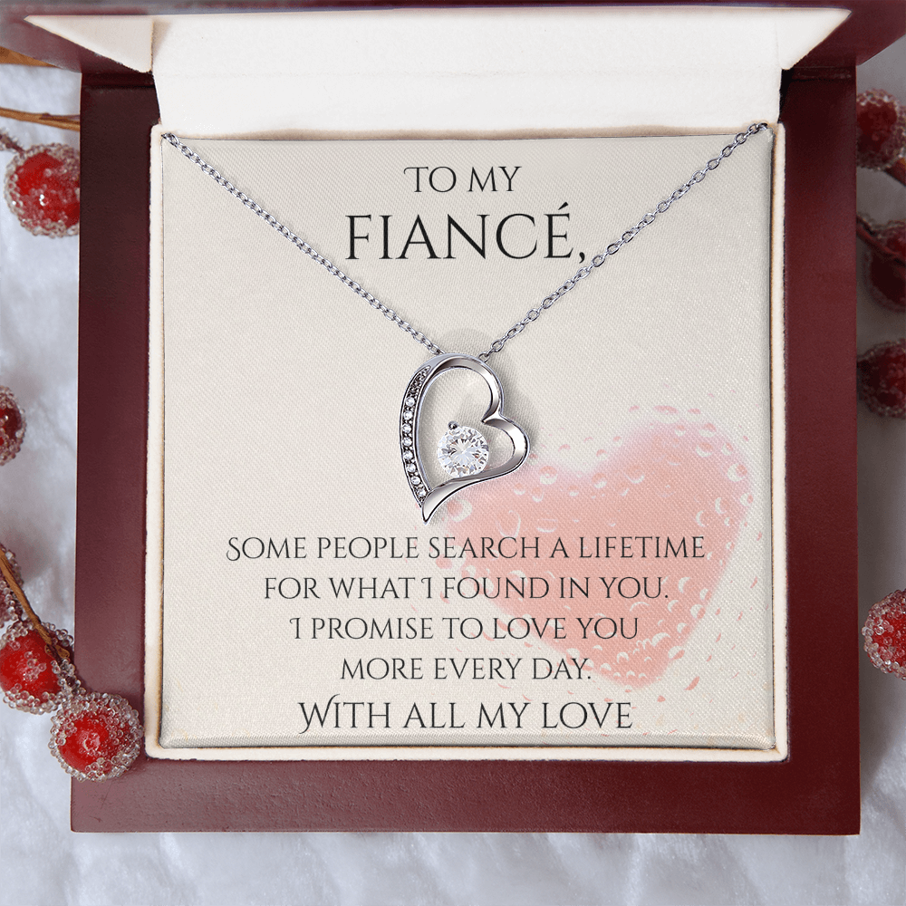 Valentine's Day Infinite Love Necklace - Gifts For Fiancé (Message 03)
