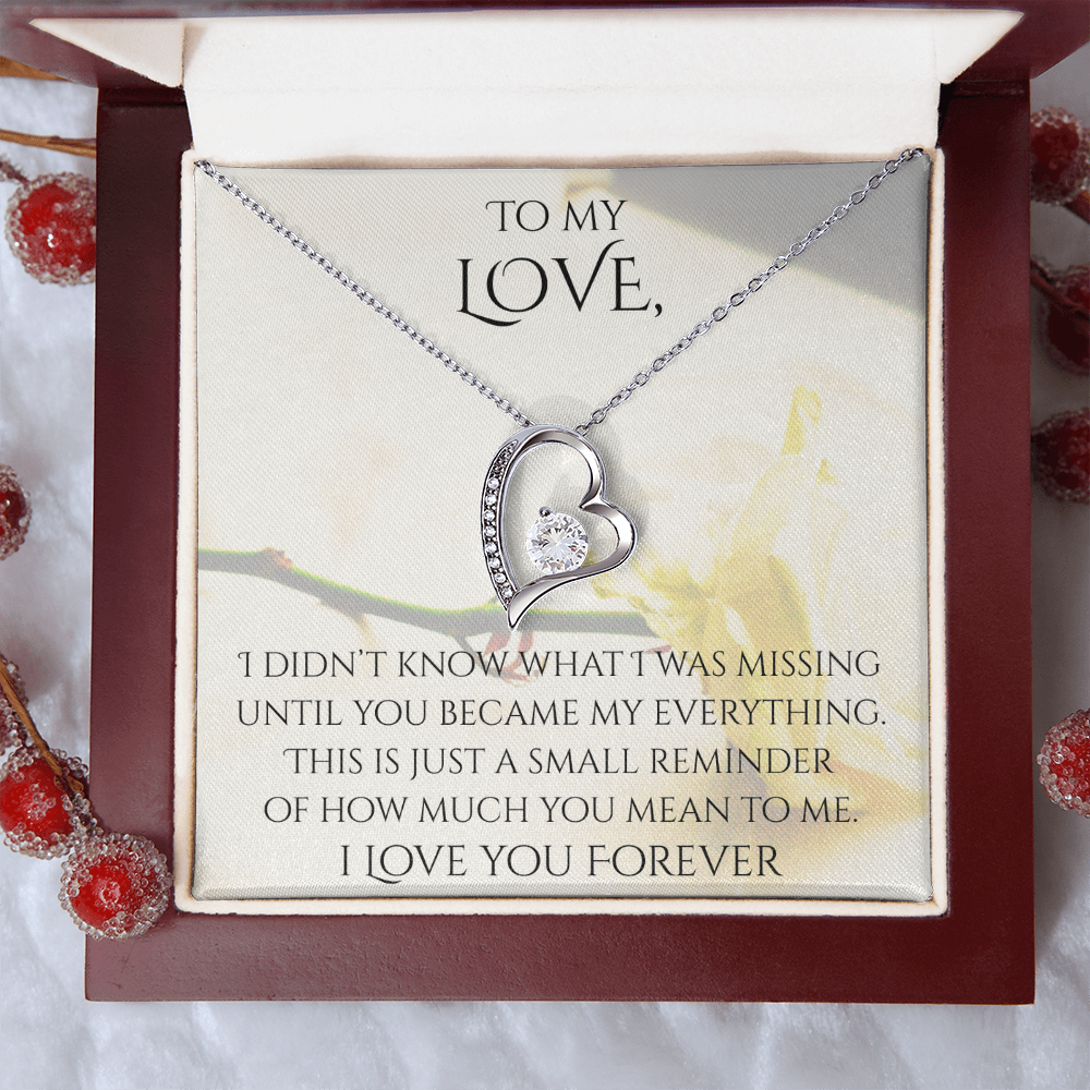 Valentine's Day Infinite Love Necklace - Gifts For Partner (Message 03)