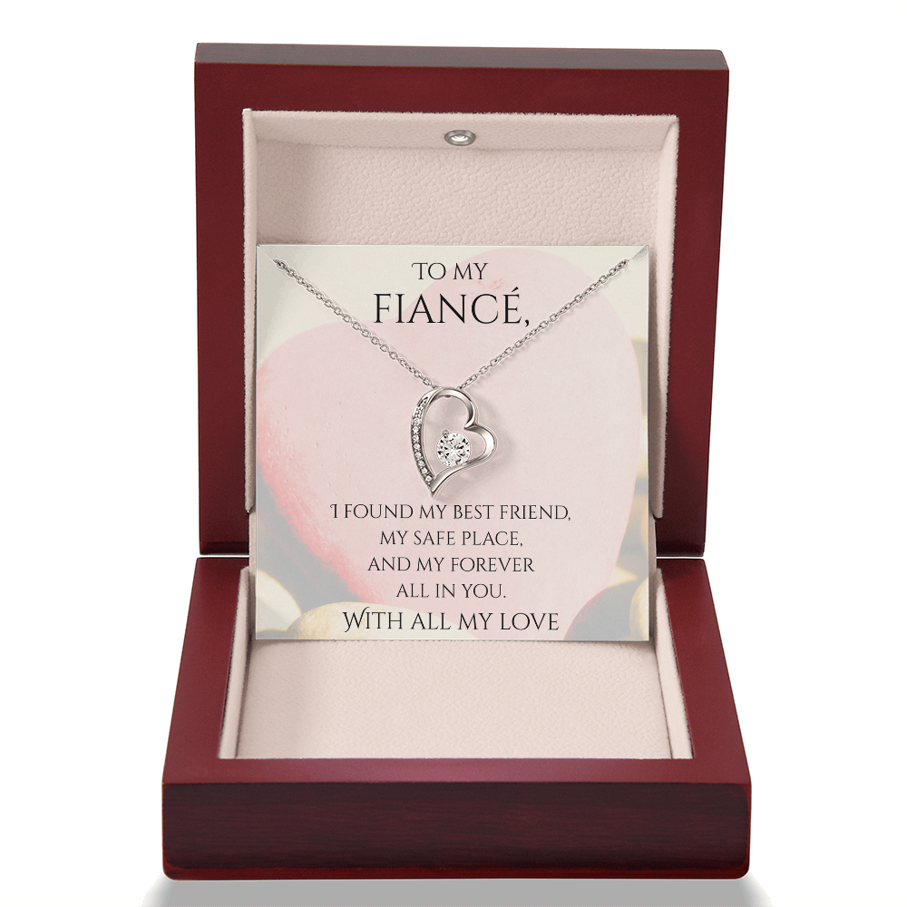 Valentine's Day Infinite Love Necklace - Gifts For Fiancé (Message 02)