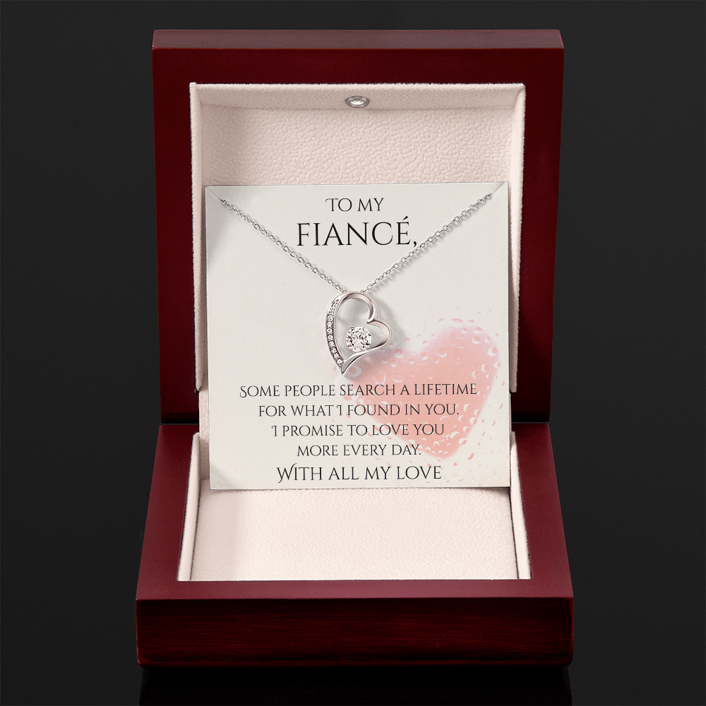 Valentine's Day Infinite Love Necklace - Gifts For Fiancé (Message 03)