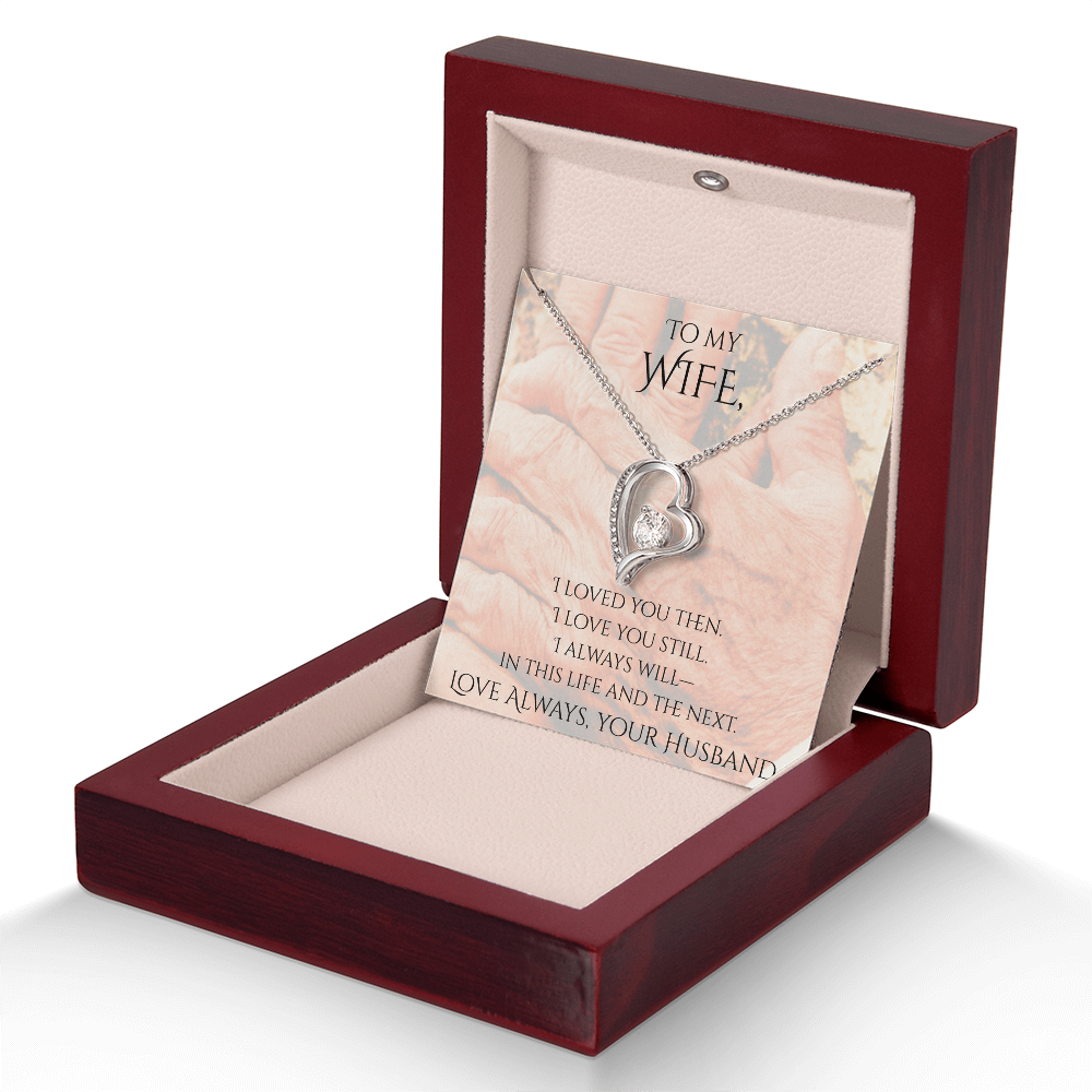 Valentine's Day Infinite Love Necklace - Gifts For Wife (Message 02)