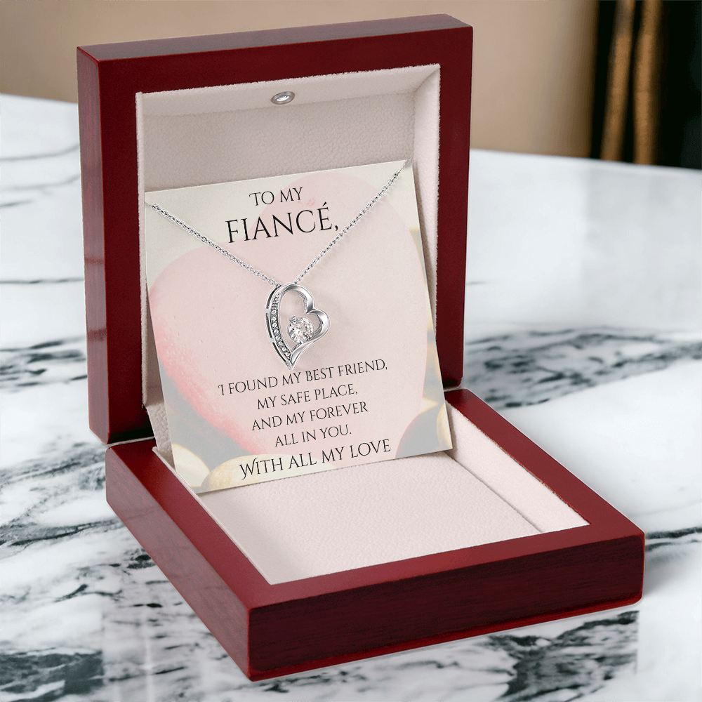 Valentine's Day Infinite Love Necklace - Gifts For Fiancé (Message 02)