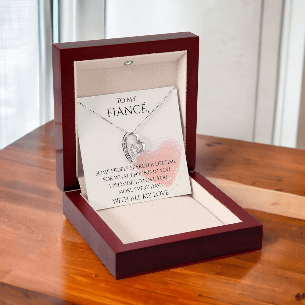 Valentine's Day Infinite Love Necklace - Gifts For Fiancé (Message 03)