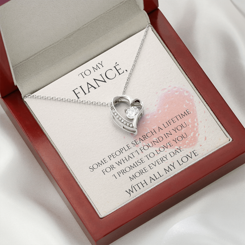 Valentine's Day Infinite Love Necklace - Gifts For Fiancé (Message 03)