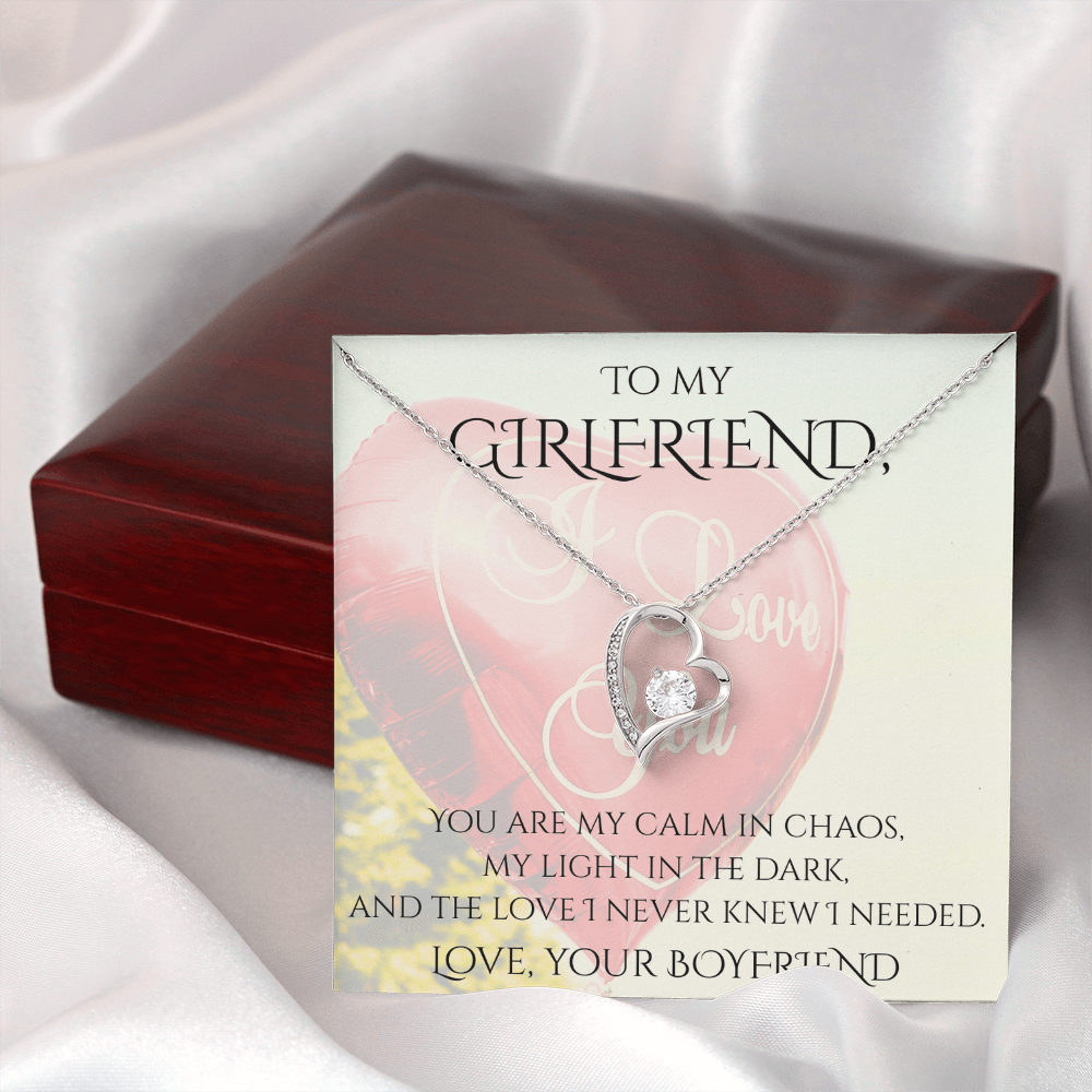 Valentine's Day Infinite Love Necklace - Gifts For Girlfriend (Message 02)