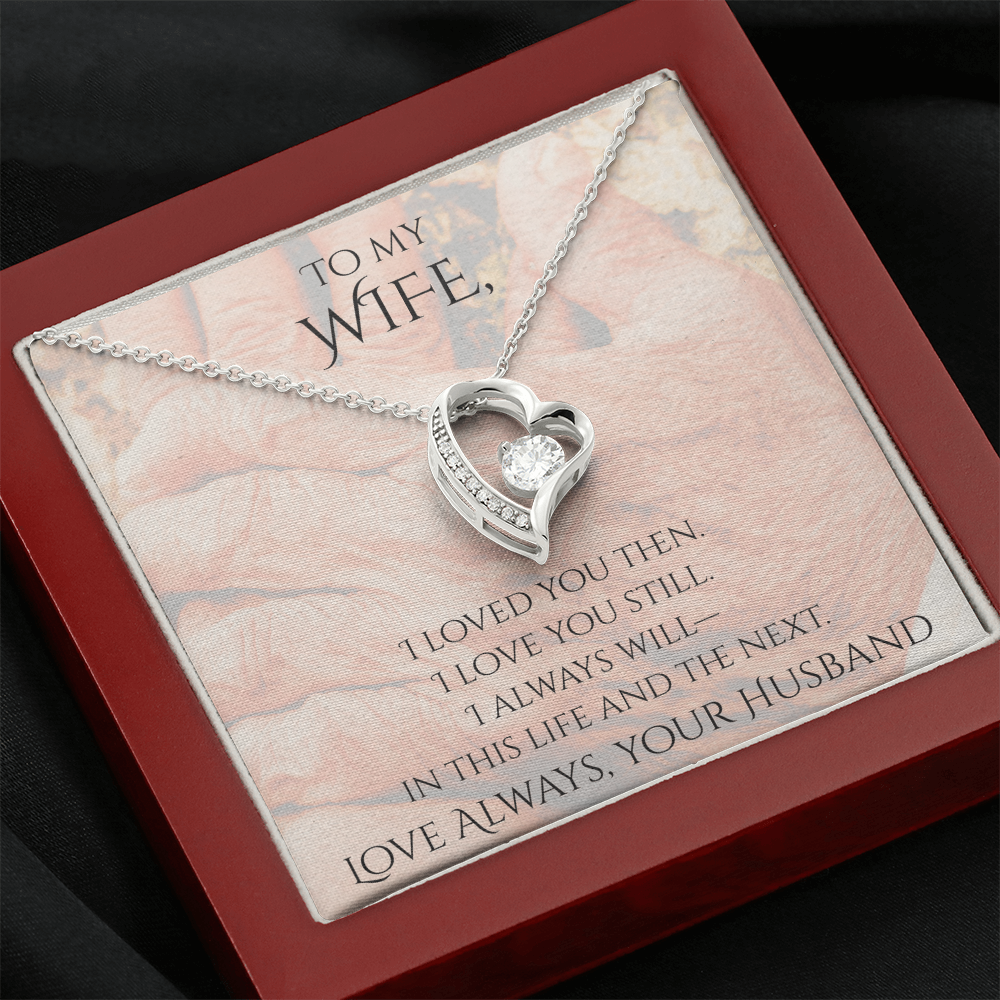 Valentine's Day Infinite Love Necklace - Gifts For Wife (Message 02)