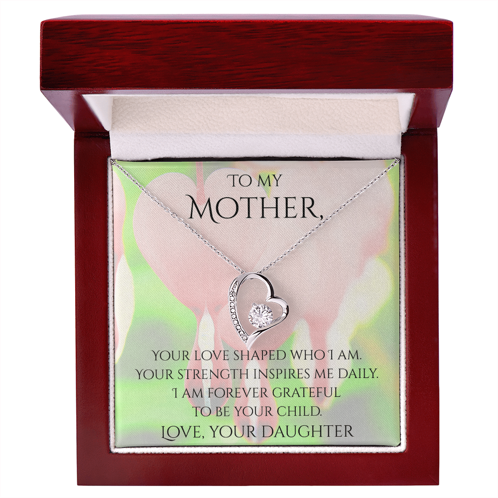 Valentine's Day Infinite Love Necklace - Gifts For Mother (From Daughter)