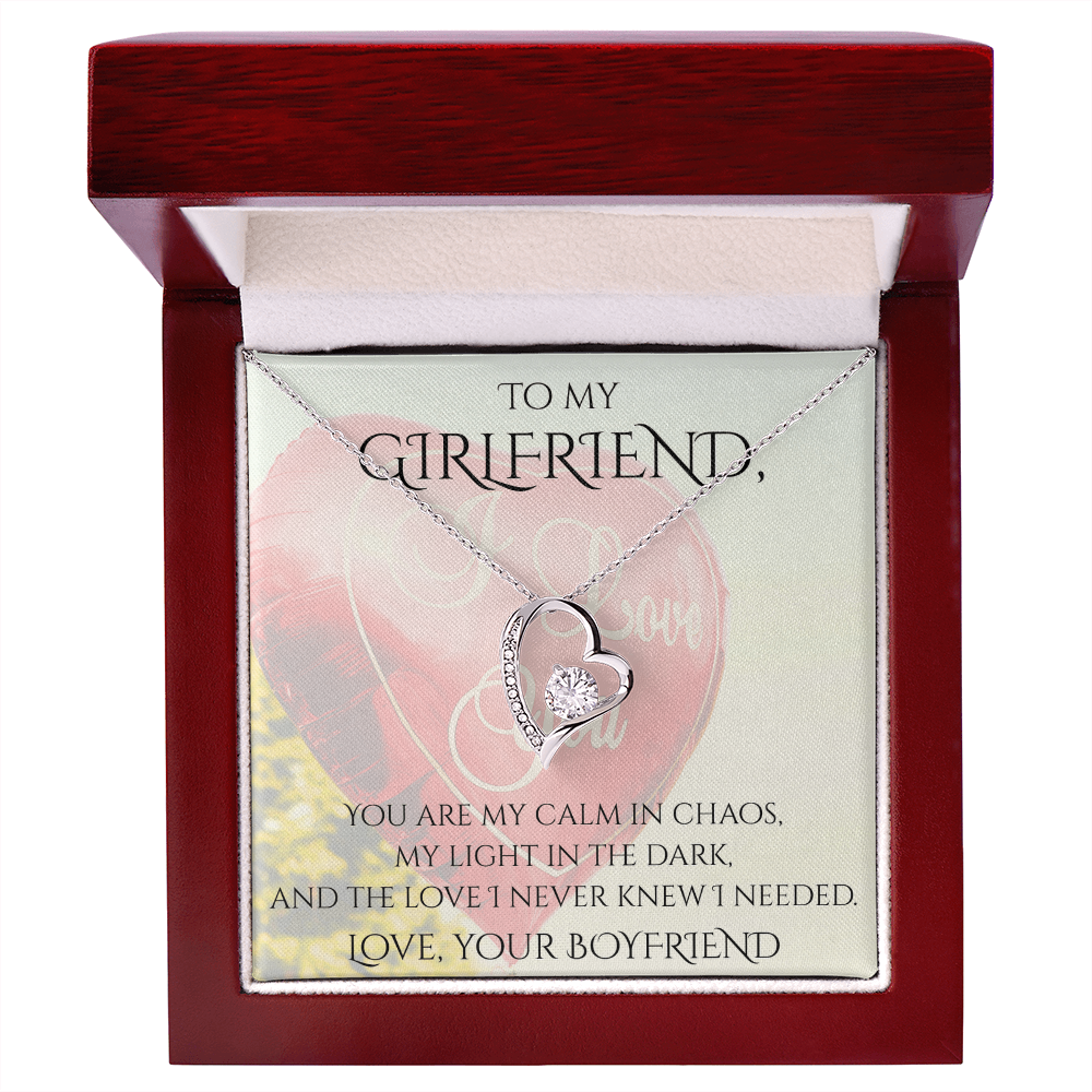 Valentine's Day Infinite Love Necklace - Gifts For Girlfriend (Message 02)
